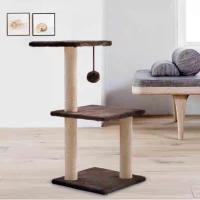 ราคา ขายเท คอนโดแมว 3 ชั้น ที่ลับเล็บ ที่นอนแมว ของเล่นแมว สูง 70 ซม P125 (5462762413)