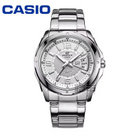 ราคา PJ 2 CASIO STANDARD นาฬิกาผู้ชายสายสแตนเลสหน้าปัดสีดำรุ่น EF 129D 7A 1A 100 รับประกันของแท้ 1 ปี (13120446099)