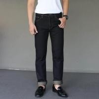 ราคา Golden Zebra Jeans กางเกงยีนส์ชายขากระบอกเล็กผ้ายืดสีสนิมด่าง (300788349)