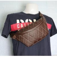 ราคา กระเป๋าคาดอกหนังแท้ 100 กระเป๋าคาดเอว หนังดี เท่ห์ ทนทาน (17415591249)