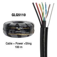 ราคา Glink Cable Lan Cat5e Outdoor POWER SLING GLG 5110 100M สายแลน จีลิงค์ (21586901377)