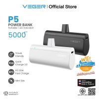 ราคา VEGER P5 PowerBank 5000mAh สำหรับ Type C L Output พาวเวอร์แบงค์ขนาดเล็ก พกพาสะดวก (21476811925)
