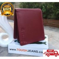 ราคา TOUGH กระเป๋าสตางค์หนังชามัวร์ หนังวัวแท้ 100 พร้อมกล่อง 3 พับสไตล์วินเทจ กระเป๋าตังค์ กระเป๋าเงิน กระเป๋านามบัตร หนังกันน้ำ (625512512)