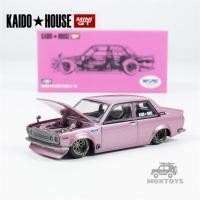 ราคา Kaido House X MINI GT 1 64 Datsun 510 Street KAIDO GT V1รถโมเดล Diecast สีชมพู (21312897283)