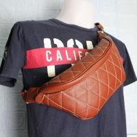 ราคา กระเป๋าคาดอกหนังแท้ 100 กระเป๋าคาดเอว หนังดี เท่ห์ ทนทาน (17415591250)