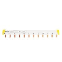 ราคา 1L N 2P busbar 12 bit can be connected to 6 circuit breakers copper busbar wiring bar A9XPH212 comb bus hot (18792615480)