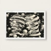 ราคา Escher ศิลปะเหนือจริงเรขาคณิตศิลปะสมัยใหม่ภาพวาดเส้นกราฟิกการตกแต่งบ้านงานศิลปะสำหรับตกแต่ง69F คุณภาพ Hd 0717 (19775854516)