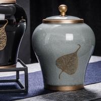 ราคา แจกันเซรามิกตกแต่งโถที่เก็บขวดโหลขิงเครื่องลายครามจีนลอฟเวอร์ (18890710376)