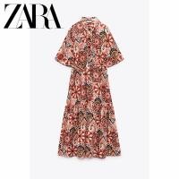 ราคา Zara ใหม่ ชุดเดรส พิมพ์ลาย พร้อมเข็มขัด สําหรับผู้หญิง (20439966071)