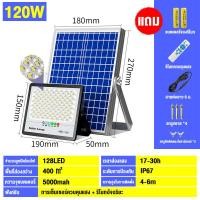 ราคา FITHERO ไฟโซล่าเซลล์ ไฟสปอร์ตไลท์ outdoor led ไฟ Solar Cell โซล่าเซลล์ 12v สีขาว ไฟโซล่าเซลล์ติดผนัง รับประกัน 3 ปี ไฟโซล่าเซลล์ไฟอัจฉริยะไฟไร้สาย 200W (21361720766)