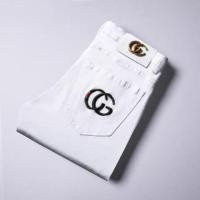 ราคา กางเกงยีนส์สีดำและสีขาวของผู้ชายกางเกงยีนส์ตรงยืดบาง (17010682075)