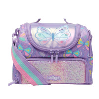 ราคา ชุดขวดอาหารกลางวันกล่องดินสอกระเป๋าสะพายลายผีเสื้อกระพือแบบ Smiggle (21260689776)