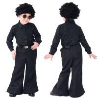 ราคา เสื้อปักเลื่อมเครื่องแต่งกายดิสโก้สำหรับเด็กชายอายุ4 14ปีสีดำย้อนยุค70S กางเกงสำหรับวันกระโปรงปาร์ตี้ฮาโลวีนงานคาร์นิวัล (20824592866)