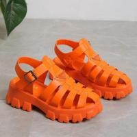 ราคา ขายดีที่สุด ioztt2023 Women 39s Sandals New Thick Bottom Beach Size Soft Non slip Jelly Shoes Hollow Ankle Buckle Round Toe (18531843484)