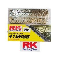 ราคา โซ่สี RK แท้ สำหรับมอเตอร์ไซค์ ขนาด 415 130L สีเลส (436236876)
