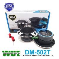 ราคา DM HI POWER ลำโพงทวิสเตอร์แหลมจาน 4นิ้ว กำลังขับ 300Watts DM รุ่น DM 502T 1คู่ (16327388514)