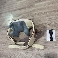ราคา ชาร์จ USB หมอนนวด หมอนนวดไฟฟ้า เบาะนวดไฟฟ้า รุ่นใหม่ หมอนนวดคอระบบอินฟาเรดสำหรับในบ้านและรถยนต์ มีถึง 6ลูกกลิ้ง นวด Electric Massagers (21724281412)