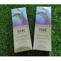 ราคา 2 กล่อง NNK Nongnaka seaweed sun white lotion SPF 60 100 ml น้องนะคะ ซีวีด ซัน ไวท์ บอดี้โลชั่น โลชั่นกันแดดน้องนะคะ สูตรสาหร่าย กล่องสีเขียว กลิ่นหอมบำรุงผิว (21558916372)