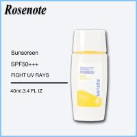 ราคา Rosenote Sunscreen SPF50 40ml FIGHT UV RAYS Sunscreen with the highest protection value sunscreen sunscreen facial skin care facial sunscreen face sunscreen gentle light formula controls oil for Sunsc