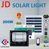 ราคา JD 200W หลอดไฟLED พลังงานแสงอาทิตย์ JD 8200 โคมไฟโซล่าเซลล์ สปอร์ตไลท์ ประหยัดไฟ พลังงานแสงอาทิตย์ Solar Light โคมไฟ หลอดไฟโซล่าเซลชล์ แผงโซล่าเซล (8815208197)