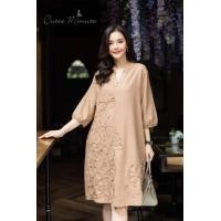 ราคา Cutie Minute อก ฟรีไซส์ 46 เดรสผ้าฝ้ายลินินเกาหลีเกรดพรีเมี่ยม เนื้อผ้าหนากำลังดี เดรสผ้าฝ้ายทรงเอ (21532462998)