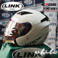 ราคา หมวกกันน็อคเปิดหน้าLINK รุ่น EROS นวมถอดซักได้มชิลด์ปรอท พร้อมสปลอยเลอร์ (18586144911)