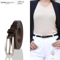 ราคา Louis Montini Classic FK Belt เข็มขัดหนังหน้าเดียว เข็มขัดหนังวัวแท้ เข็มขัดหนังแท้ เข็มขัดผู้หญิง MGW131 (1669718045)