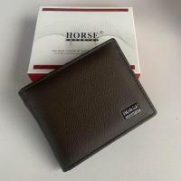 ราคา HORSE กระเป๋าสตางค์ กระเป๋าสตางค์ผู้ชาย หนังแท้ 100 กระเป๋าตัง กระเป๋าเงิน ทรงสั้น (13339107494)