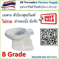 ราคา ส้วม นั่งราบตักราด เกรด B ไม่รวมฝารองนั่ง (21492573140)