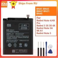 ราคา แบตเตอรี่เดิม BN41 BN43 BM47สำหรับ Xiaomi Redmi หมายเหตุ4 Hongmi Note4 Pro Note4X MTK Helio X20 Redmi 3 3S Mi5X หมายเหตุ5 BN31 BN45 (14358694516)