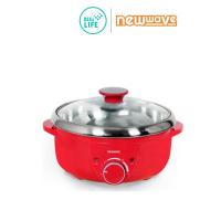 ราคา มีประกัน Newwave นิวเวฟ Electric Hot Pot หม้อสุกี้ ขนาด 2 5 ลิตร หม้อในถอดล้างได้ รุ่น SH 2002 สีแดง (16005699823)