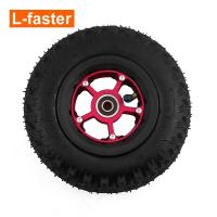 ราคา 8นิ้วพองล้อ Off Road ยางสีฟ้าสีดำ Hollow Out อลูมิเนียมอัลลอยด์ Hub สำหรับ Electric Mountain Skateboard Scooter (19931774593)