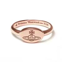 ราคา Vivienne Westwood Ring Saturn Ring แหวนเรียบง่าย (16835121121)