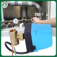 ราคา ลดราคา Motorized วาล์ว2 Way 3 Wire ทองเหลืองลูกบอลไฟฟ้า ValveIP54ป้องกันมอเตอร์แบบซิงโครนัสสำหรับไอน้ำน้ำมัน2 5MPa AC220V สีฟ้า (20335385670)