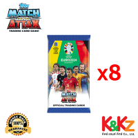 ราคา EURO 2024 Match Attax Cards x 8 Packs การ์ดแมตช์แอทแทค ฟุตบอลยูโร 2024 ซองสุ่ม 8 ซอง (21642272380)