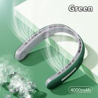 ราคา พัดลมคล้องคอ Xiaomi Mini Neck Fan 4000mAh Portable Bladeless Fan USB Rechargeable Leafless Hanging Fans Air Cooler Wearable Neckband Fans (18165831725)