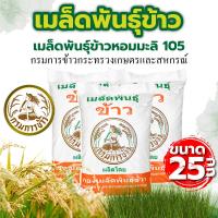 ราคา เมล็ดพันธุ์ มะลิ 105 ตรากรมการข้าว พันธุ์ข้าวหอมมะลิ 105 ข้าวปลูก บรรจุ 25กก ยกกระสอบ ใช้สำหรับปลูกนาปี พันธุ์ข้าวเจ้าอย่างดี คัดพิเศษ (15088059532)