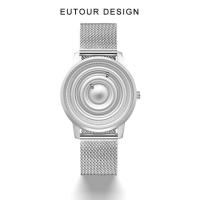 ราคา Eutour นาฬิกาสีฟ้าผู้ชายหรูหราลูกบอลแม่เหล็กนาฬิกาควอตซ์สแตนเลสสตีลชายนาฬิกาข้อมือกันน้ำแฟชั่นคู่นาฬิกาชาย (14206483117)