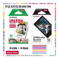 ราคา Fujifilm Instax Mini Film สีขาวธรรมดา ฟิล์มดำสำหรับ FujiFilm Mini EVO 11 7s 8 9 Liplay Mini Link Camera 50s SP 2 Leica Sofort Lomography Lomo Instant Camera (931912893)