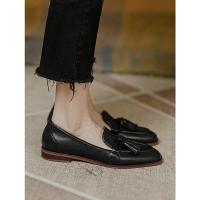 ราคา coach shoes The new 2022 round head black tassel soft bottom doug shoes is thick with low documentary female leisure loafers lady shoes (17108315750)