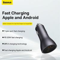 ราคา Baseus Car Charger 20W 40W USB Type C Fast Car Phone Charging QC3 0 PD Quick Charger สำหรับ iPhone 14 13 Pro Max Xiaomi Huawei Charge (14602865748)
