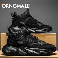 ราคา ORNGMALL รองเท้าผ้าใบผู้ชายทรงสูงเทรนด์รองเท้าคุณพ่อลำลองผูกเชือกแฟชั่นยิมสีขาวรองเท้ายสำหรับเดินวิ่งลำลองเหมาะสำหรับชีวิตประจำวันและกีฬาผู้ชายรองเท้าผ้าใบ39 44 (20629459078)