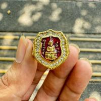 ราคา แหวนพระหลวงพ่อโสธร ฝังพลอยลงยาสีแดง งานสวยพรีเมี่ยมไม่ลอกไม่ดำ (21502750384)