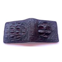 ราคา กระเป๋าสตางค์ถักขอบหนังจระเข้แท้ ส่วนโหนก สีน้ำตาล (21656950102)