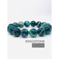 ราคา Agate กำไลหิน อาเกต สีเขียวฟ้า กำไลนำโชค ช่วยทำให้มีจิตใจ เยือกเย็น สุขสงบ (21087983411)