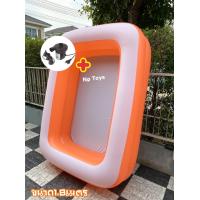 ราคา Toykidsshop สระว่ายน้ำเป่าลม ทรงสี่เหลี่ยม สีสดใสขนาด1 8เมตร ขนาด180 140 40 ซม แบรนด์Smile Pool (21505537020)