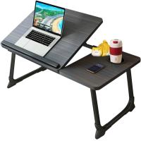 ราคา Laptop Bed Tray TableAsltoy Laptop Desk for BedFoldable Lap Desk Stand Notebook Desk with Cup Holder Adjustable Portable Laptop Table Bed Tray for Bed Notebook Lap Tablet โต๊ะวางถาดเตียงแล็ปท็อปโต๊ะแล