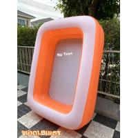 ราคา Toykidsshop สระว่ายน้ำเป่าลม ทรงสี่เหลี่ยม สีสดใสขนาด1 8เมตร ขนาด180 140 40 ซม แบรนด์Smile Pool (1350940533)
