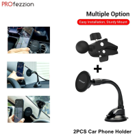 ราคา PROfezzion Suction Cup Vent Clip Combo Magnetic MagSafe Car Mount Holder For iPhone 14 13 12 Pro Max Plus MagSafe Phone Case On Car Windshield Car Dashboard Or Car Air Vent (21450148824)