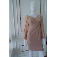 ราคา เดรสออกงานสีนู้ด ผ้าฮานาโกะ ชีฟอง (15527851583)